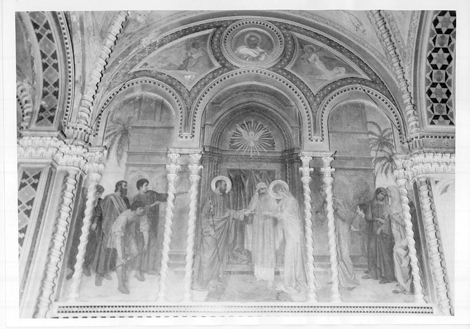 Sposalizio di Maria Vergine (dipinto, elemento d'insieme) di Bertolotti Cesare (fine sec. XIX)