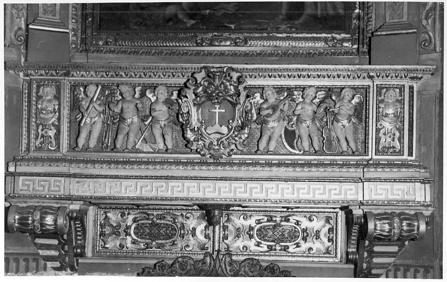 sei puttini musicanti (scultura, elemento d'insieme) di Colomba Giovanni Antonio (prima metà sec. XVII)