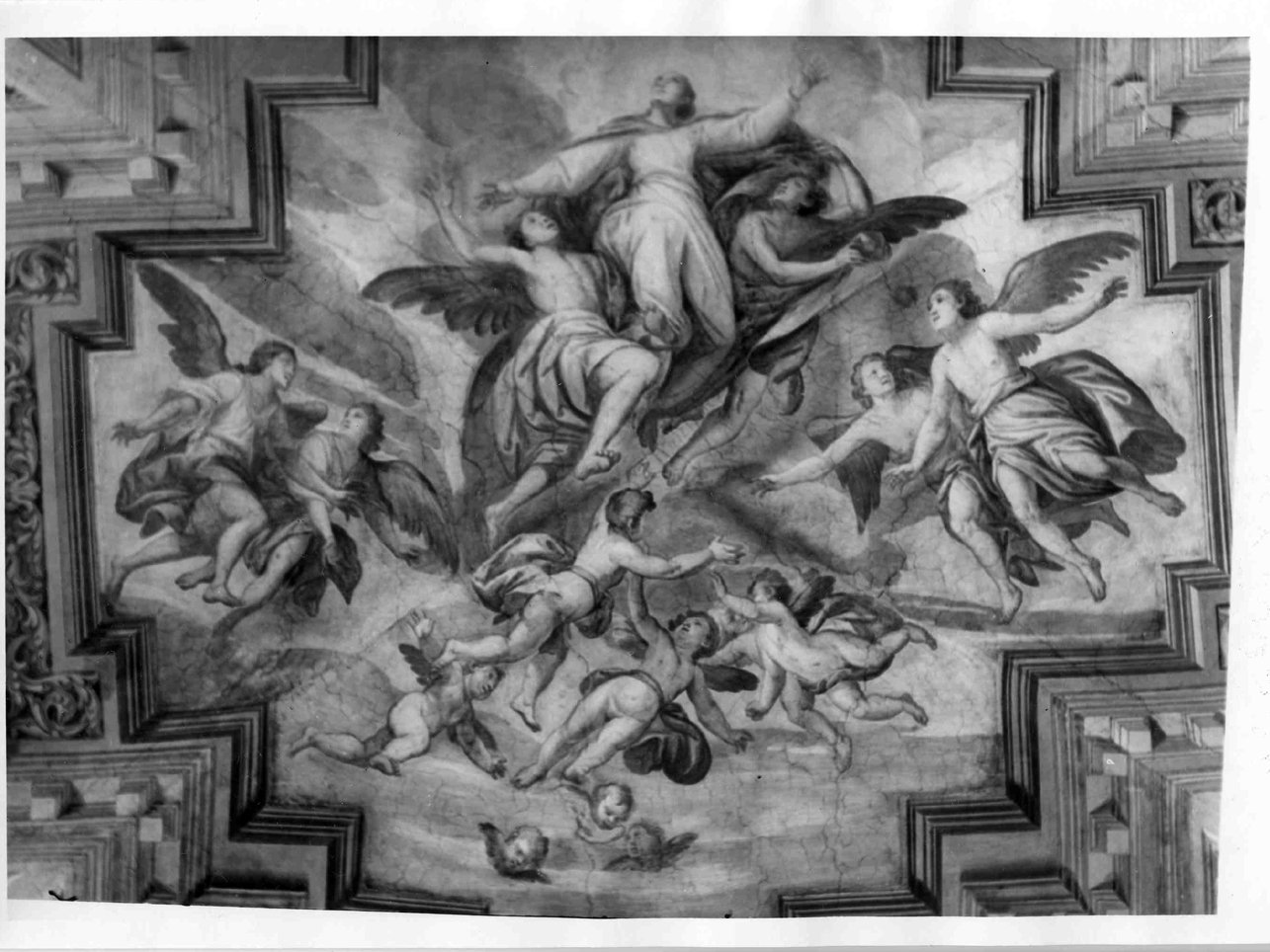 ascensione della Vergine (dipinto, elemento d'insieme) di Ghitti Pompeo (seconda metà sec. XVII)