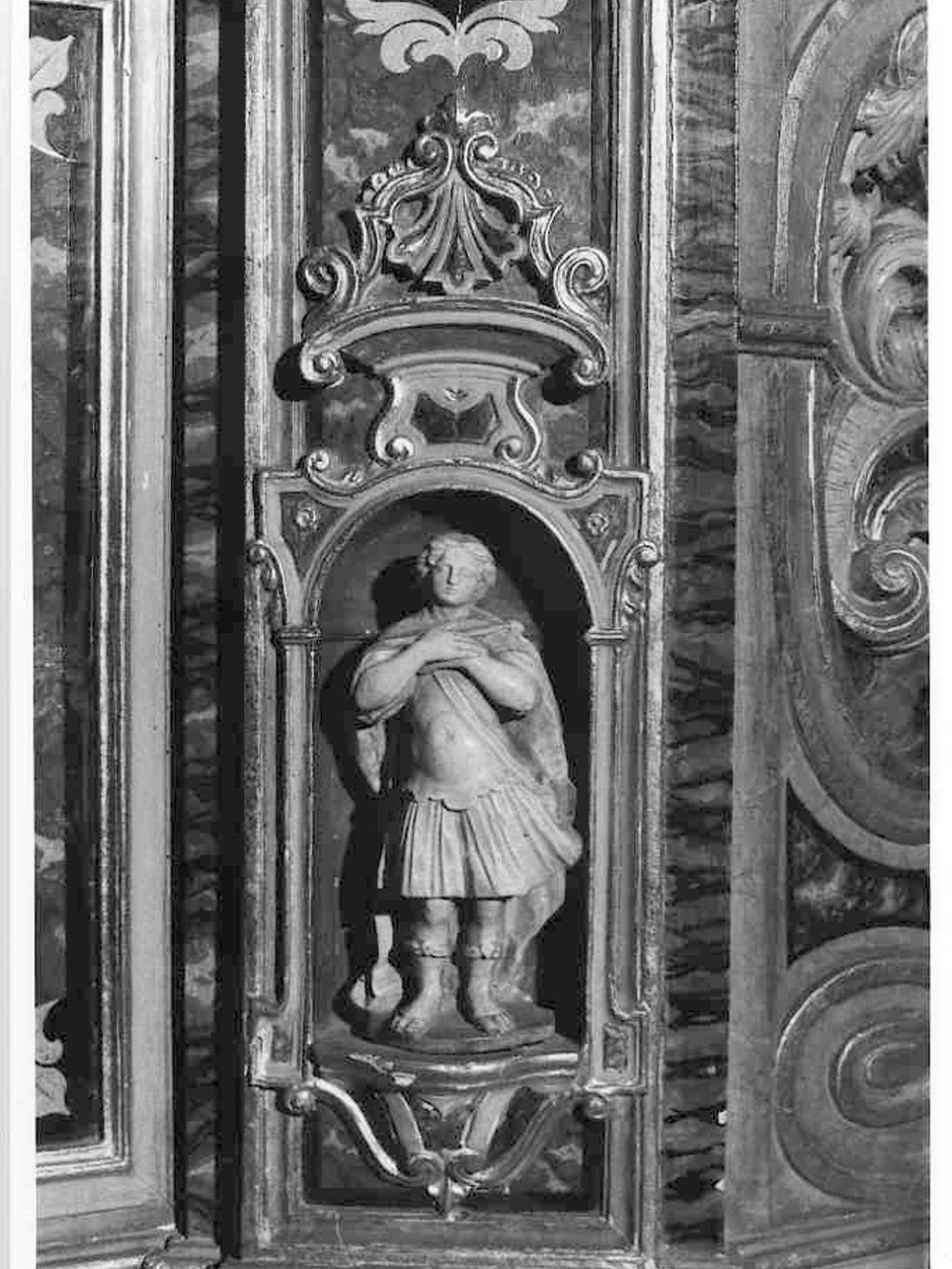 statua, elemento d'insieme - ambito italiano (fine/inizio secc. XVII/ XVIII)