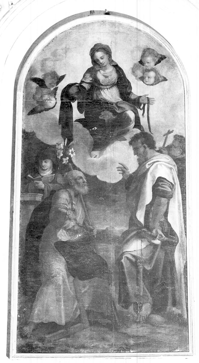Madonna della Cintola (dipinto, opera isolata) di Brusasorci Domenico (sec. XVI)