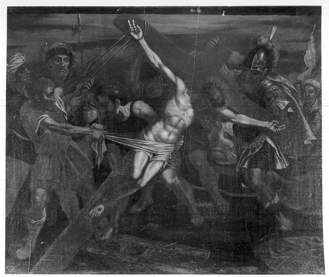 Gesù sulla croce (dipinto, opera isolata) di Savi Angelo Giovanni (terzo quarto sec. XVII)