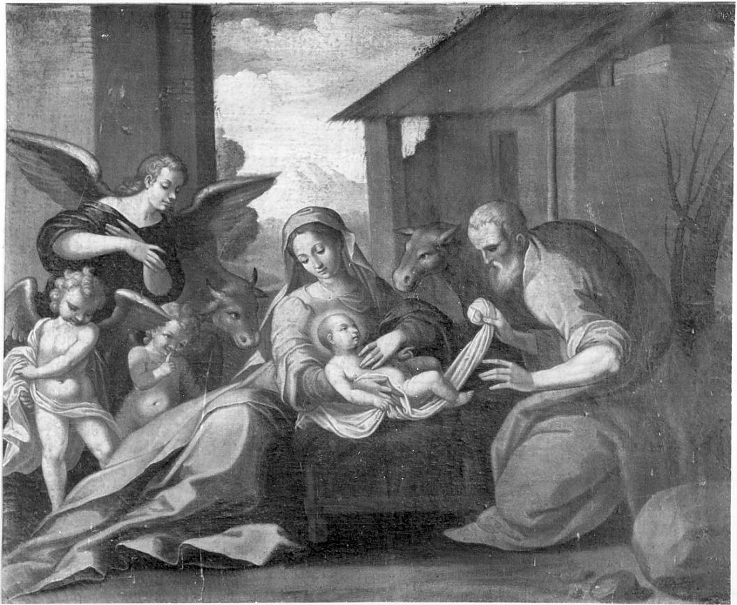 natività di Gesù (dipinto, opera isolata) di Savi Domenico (secondo quarto sec. XVII)