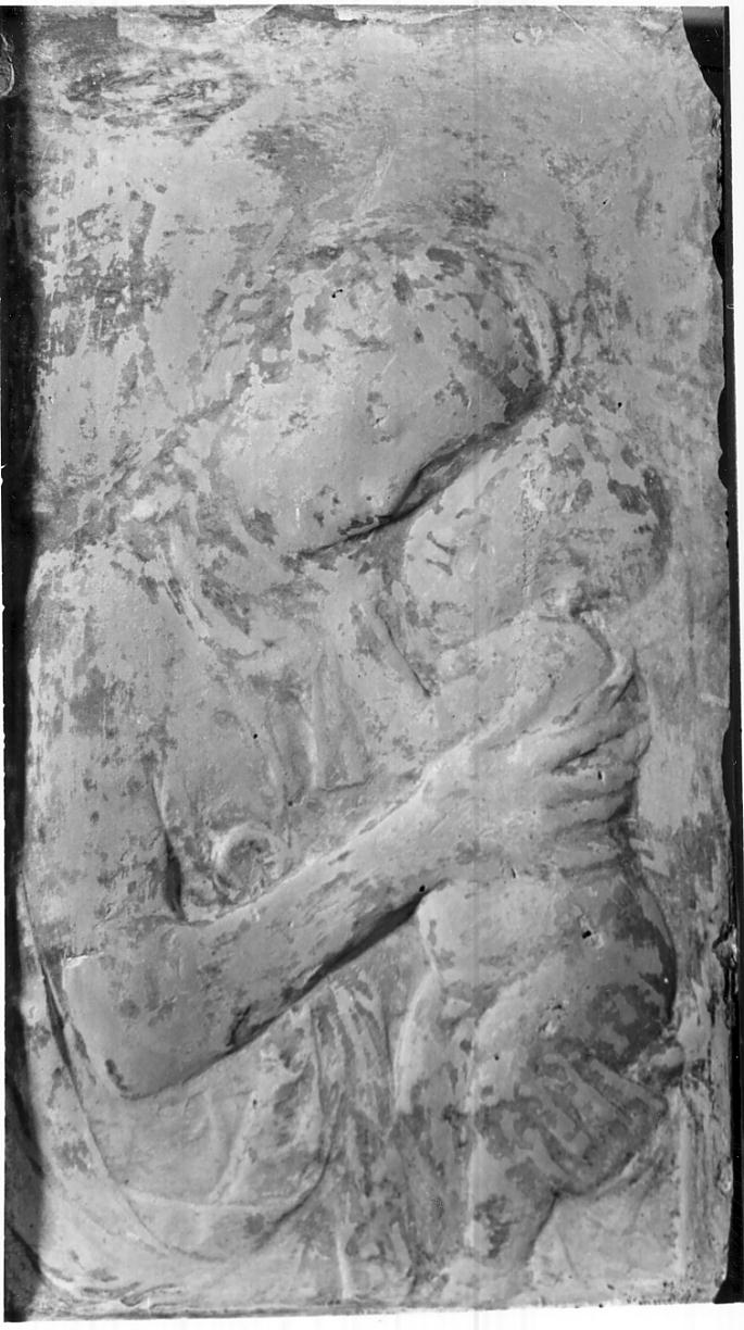 Madonna con Bambino (targa, opera isolata) - ambito italiano (seconda metà sec. XV)