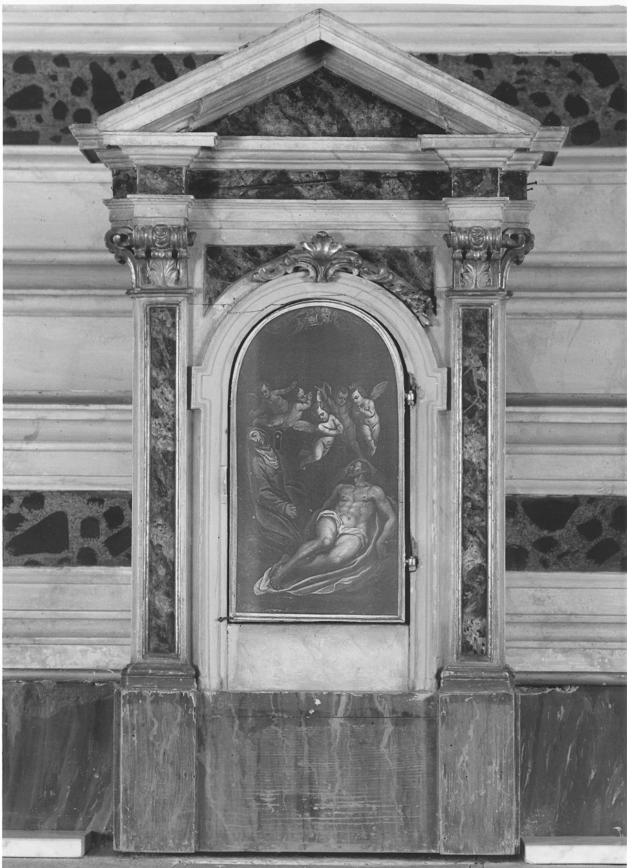 tabernacolo - a tempietto, opera isolata - ambito lombardo (sec. XVIII)