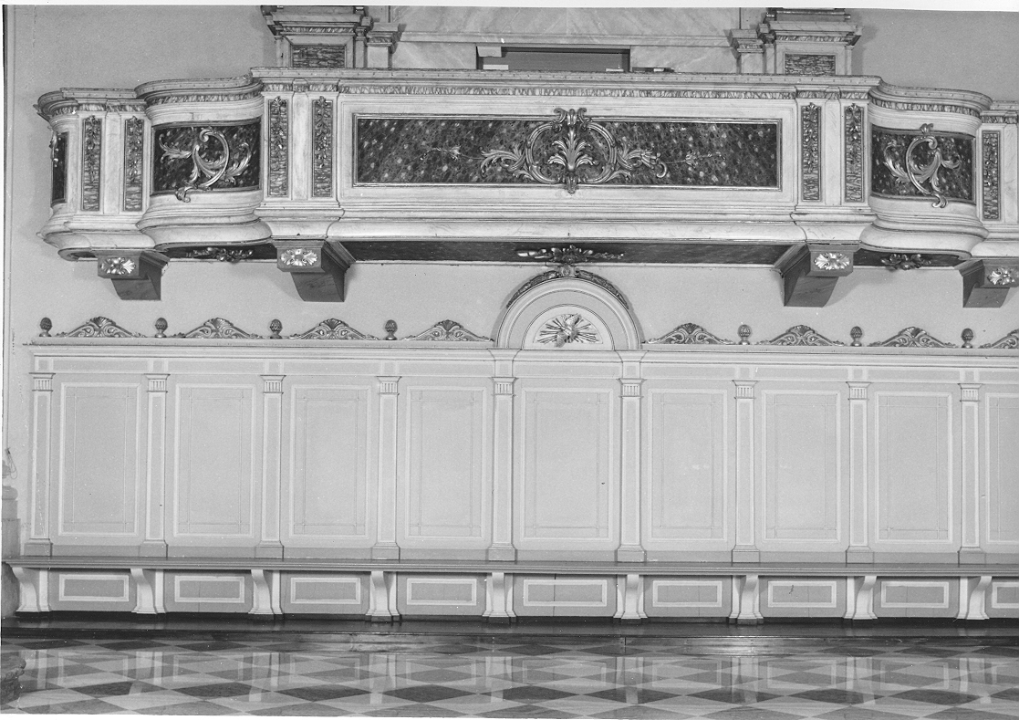 banco del coro, opera isolata - ambito lombardo (fine sec. XVIII)