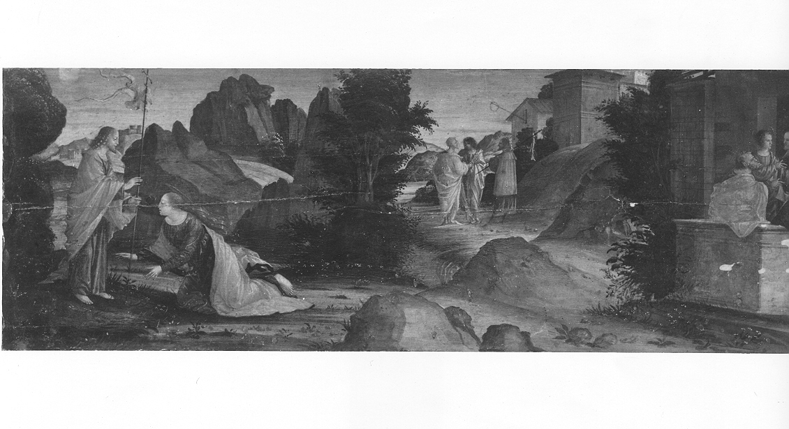 apparizione di Cristo risorto a Santa Maria Maddalena (dipinto, opera isolata) di Civerchio Vincenzo (sec. XVI)