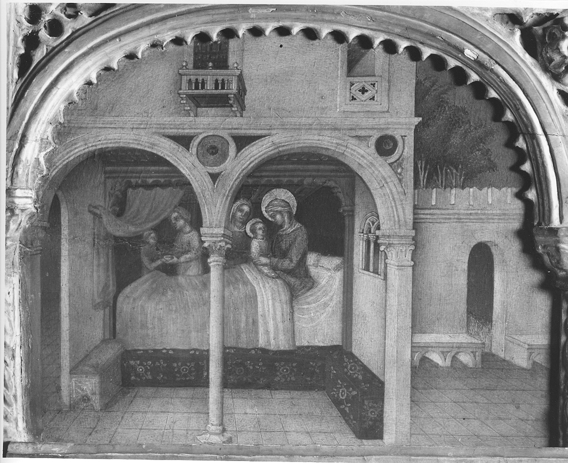 nascita di Maria Vergine (pala d'altare, opera isolata) - ambito veneto (sec. XV)