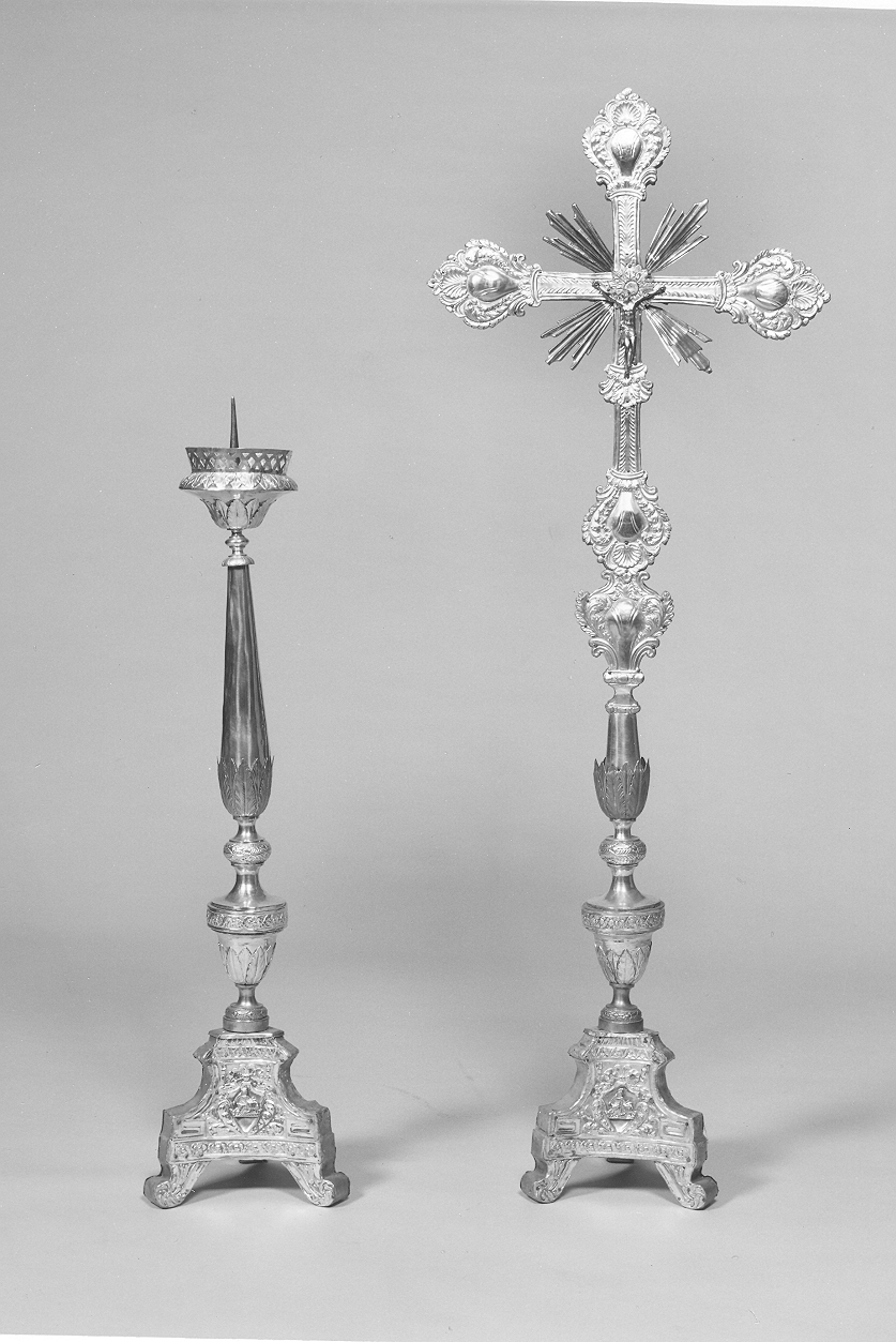 servizio d'altare, insieme - ambito lombardo (sec. XIX)