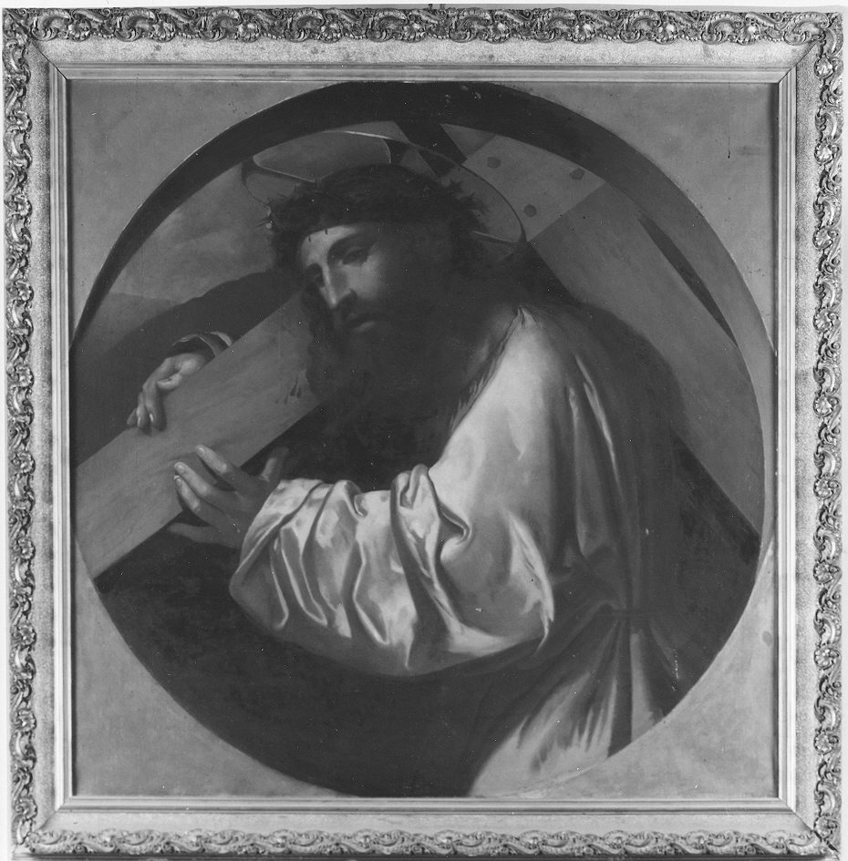 Cristo portacroce (dipinto, opera isolata) di Lombardi Luigi (sec. XX)