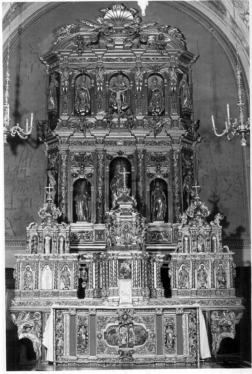Madonna e santi (ancona, insieme) di Bulgarini Giuseppe (prima metà sec. XVII)