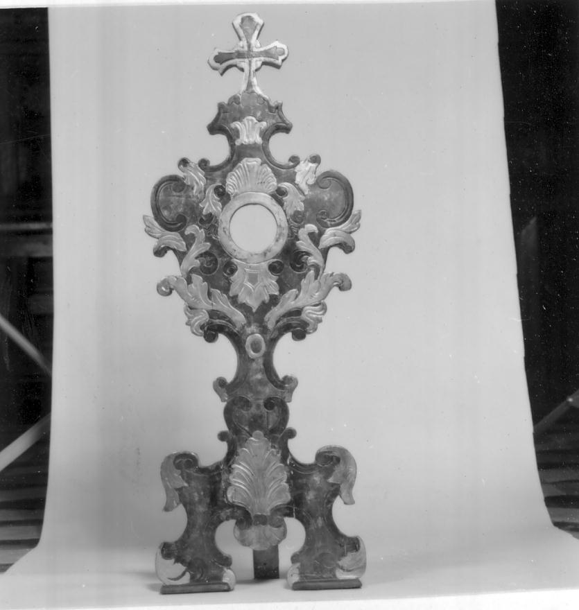 reliquiario - a tabella, serie - ambito bresciano (sec. XVIII)