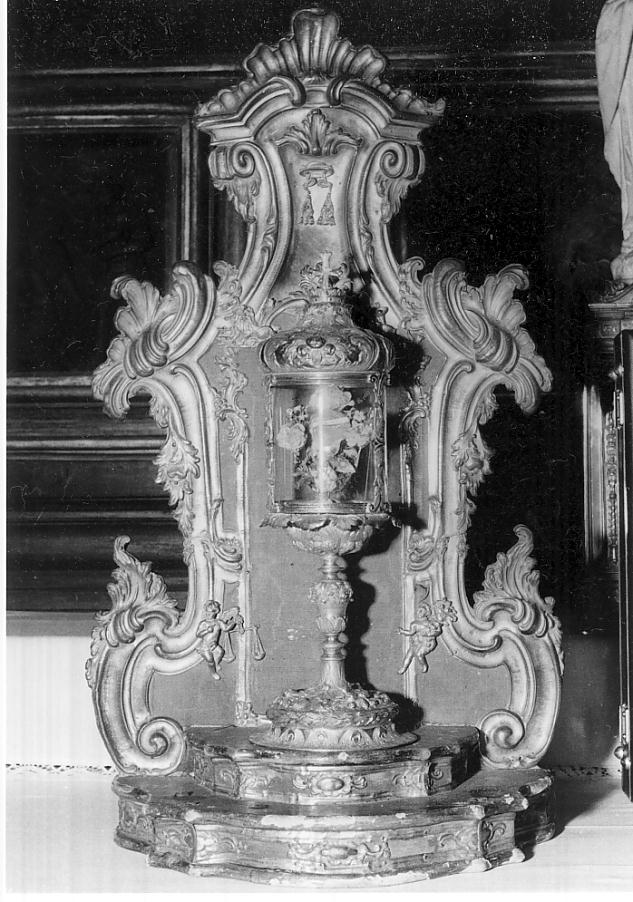 tronetto per esposizione eucaristica, opera isolata - ambito bresciano (sec. XVII)