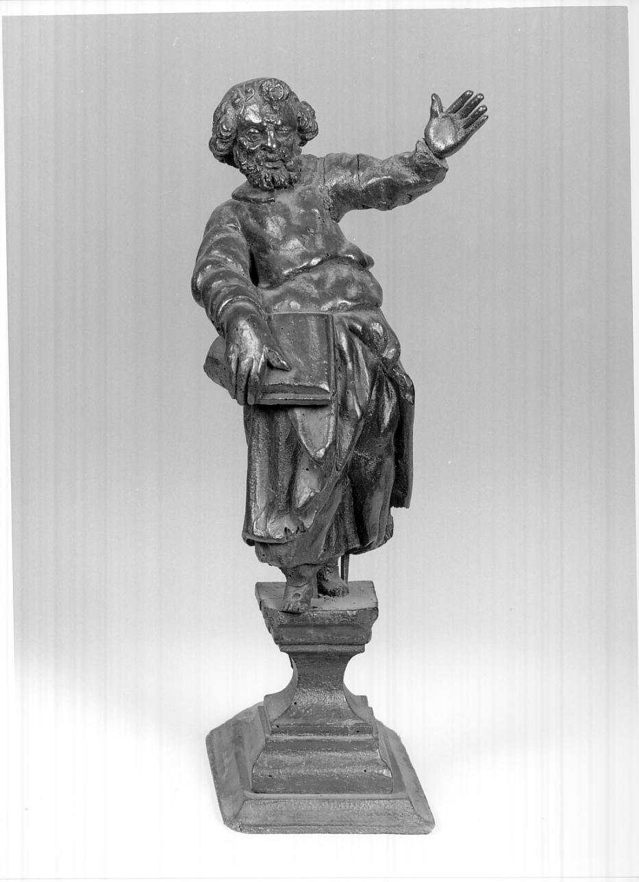Santo apostolo (statuetta, elemento d'insieme) - ambito lombardo (seconda metà sec. XVII)