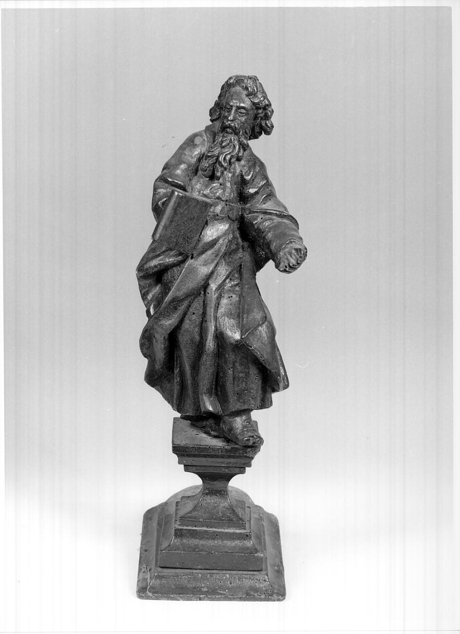 Santo apostolo (statuetta, elemento d'insieme) - ambito lombardo (seconda metà sec. XVII)