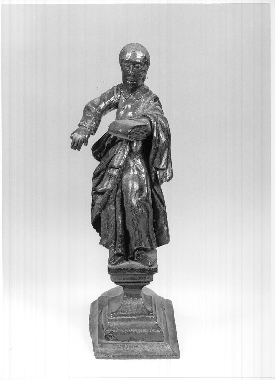 Santo apostolo (statuetta, elemento d'insieme) - ambito lombardo (seconda metà sec. XVII)