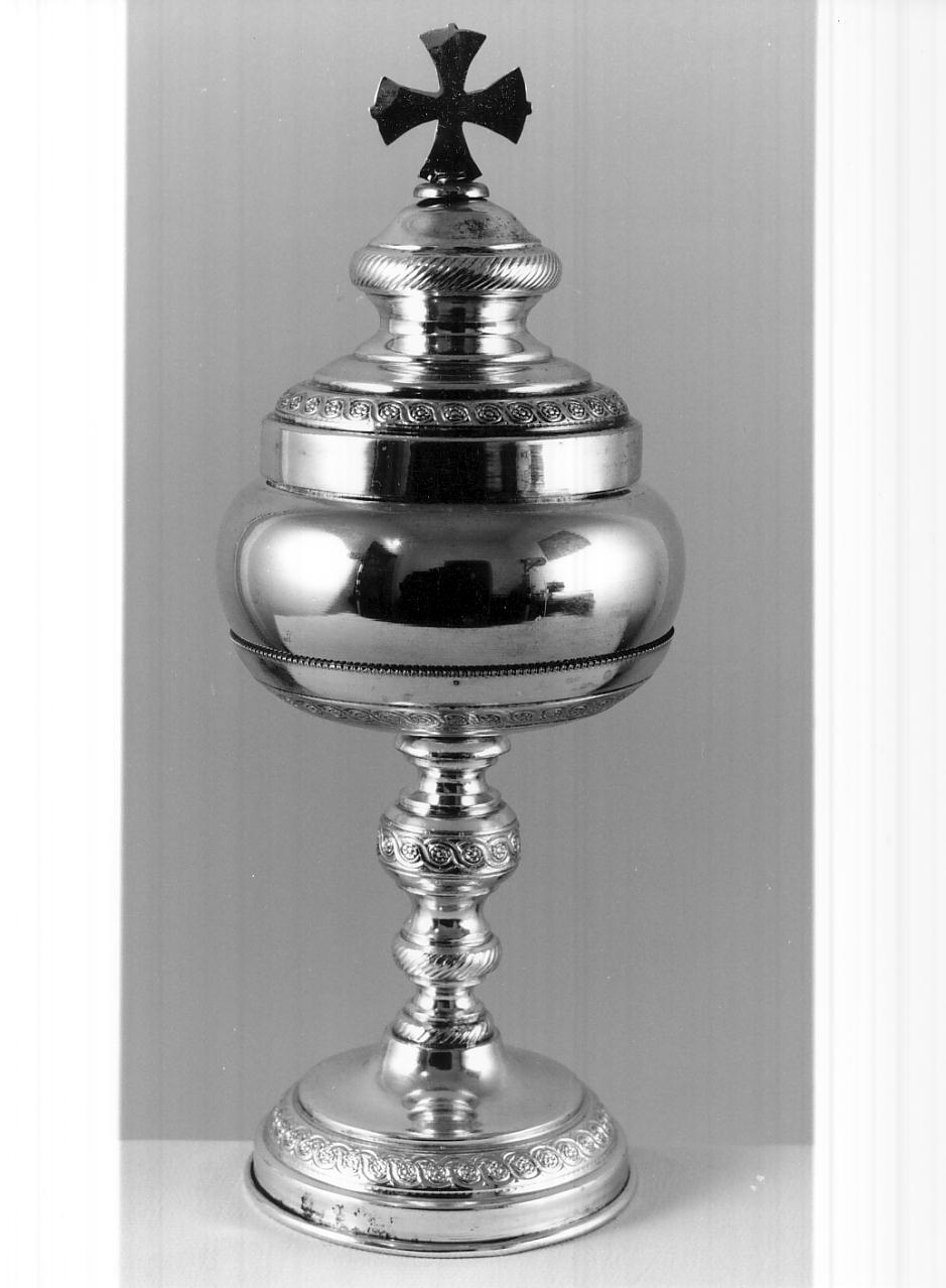 pisside da viatico, opera isolata - ambito lombardo (seconda metà sec. XIX)