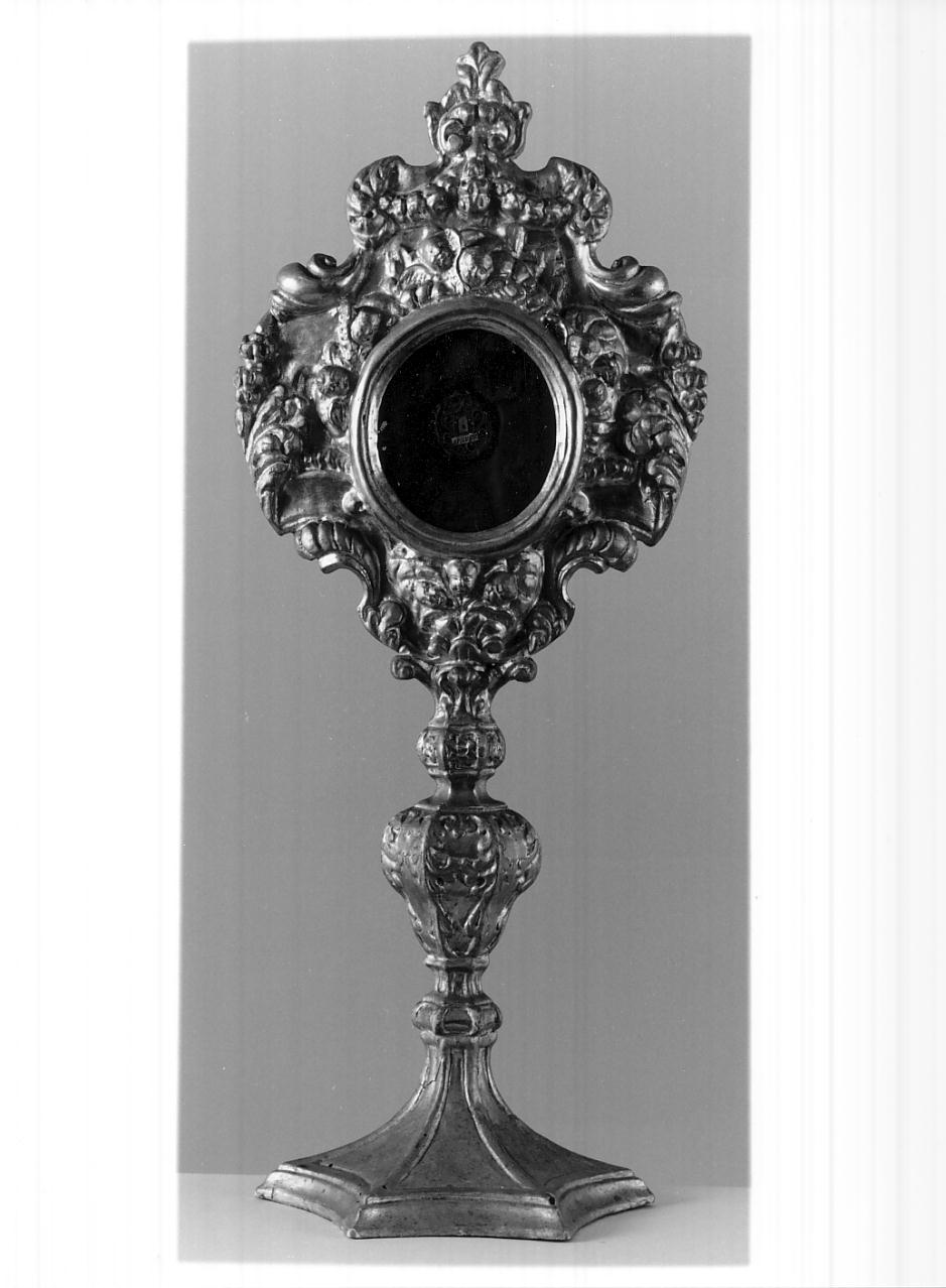 reliquiario - a ostensorio, opera isolata - ambito lombardo (prima metà sec. XVIII)