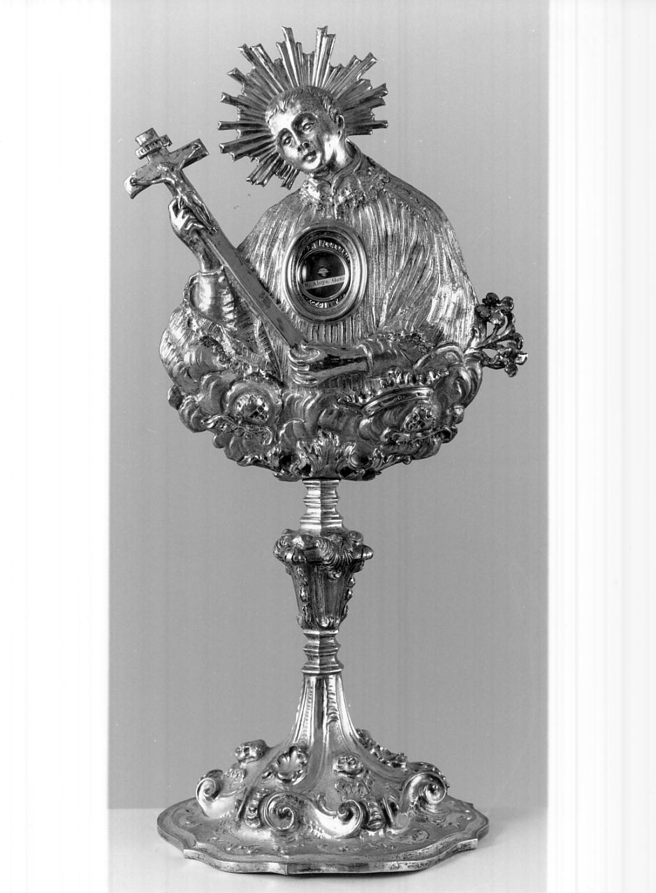 San Luigi Gonzaga (reliquiario - a busto, opera isolata) - bottega bresciana (terzo quarto sec. XVIII)