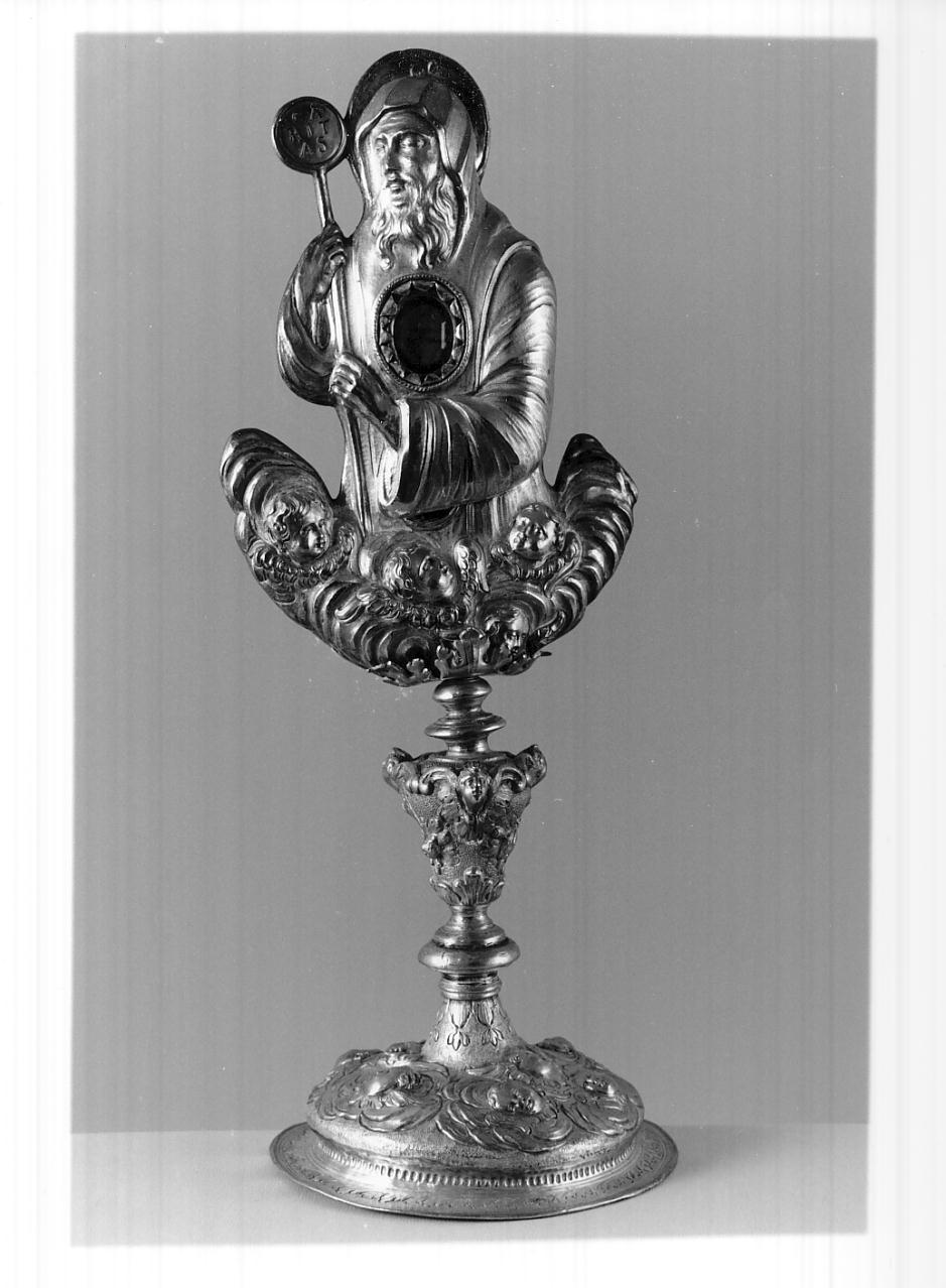 San Francesco di Paola (reliquiario - a busto, opera isolata) - bottega veneziana (prima metà sec. XVIII)