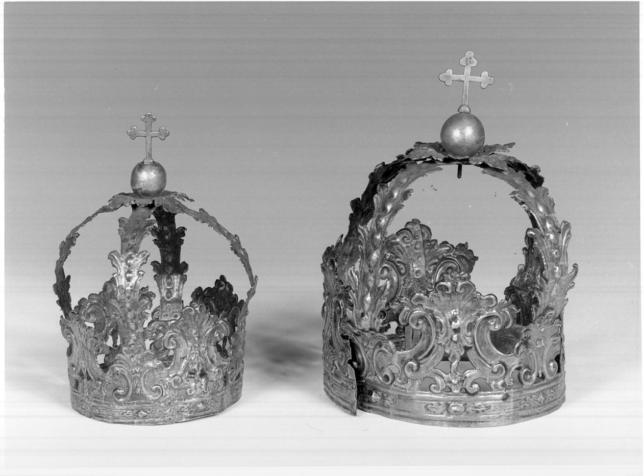 corona da statua, serie - bottega bresciana (metà sec. XVIII)