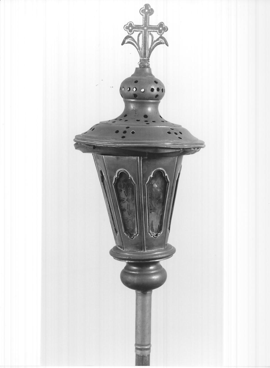 lanterna processionale, serie - ambito lombardo (primo quarto sec. XX)