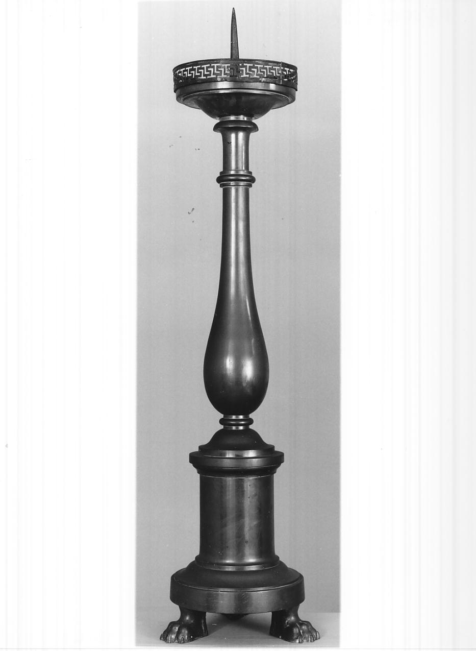 candeliere d'altare, serie - ambito lombardo (sec. XIX)