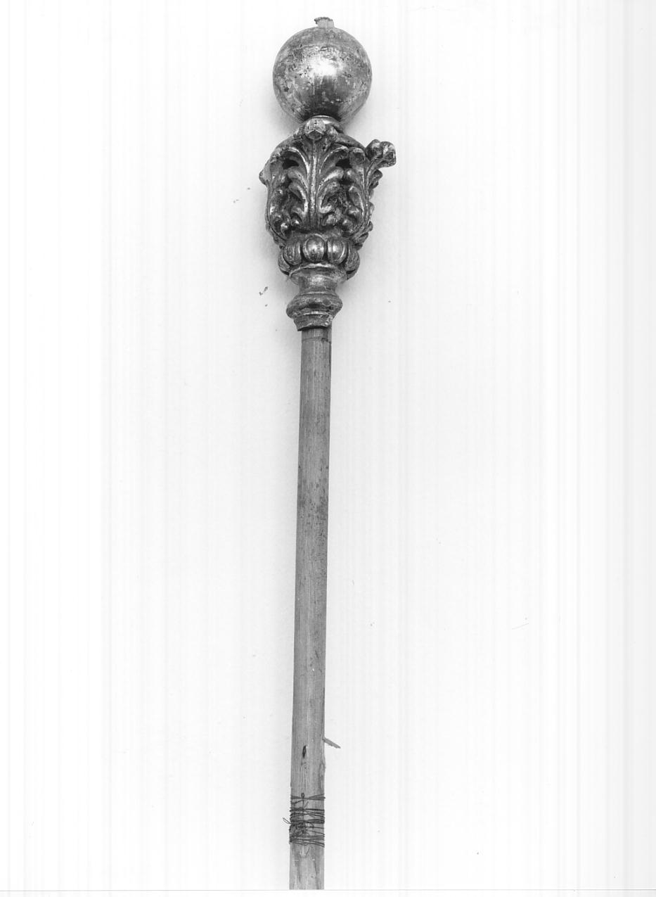 mazza processionale, opera isolata - ambito lombardo (prima metà sec. XIX)