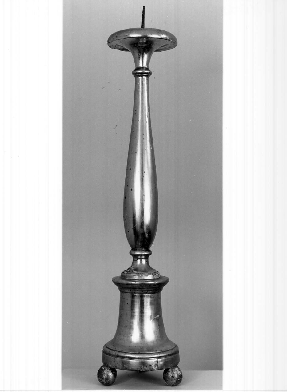 candeliere d'altare, serie - ambito lombardo (sec. XIX)
