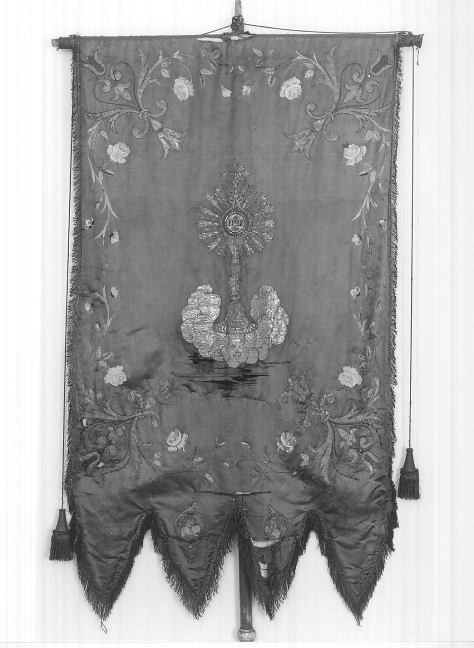 ostensorio (stendardo processionale, opera isolata) - manifattura lombarda (fine/inizio secc. XIX/ XX)