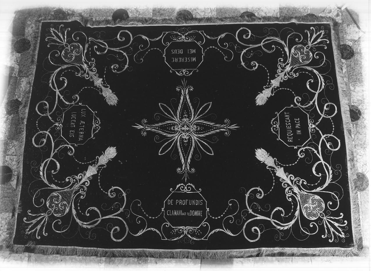 coltre funebre, opera isolata - manifattura lombarda (fine/inizio secc. XIX/ XX)