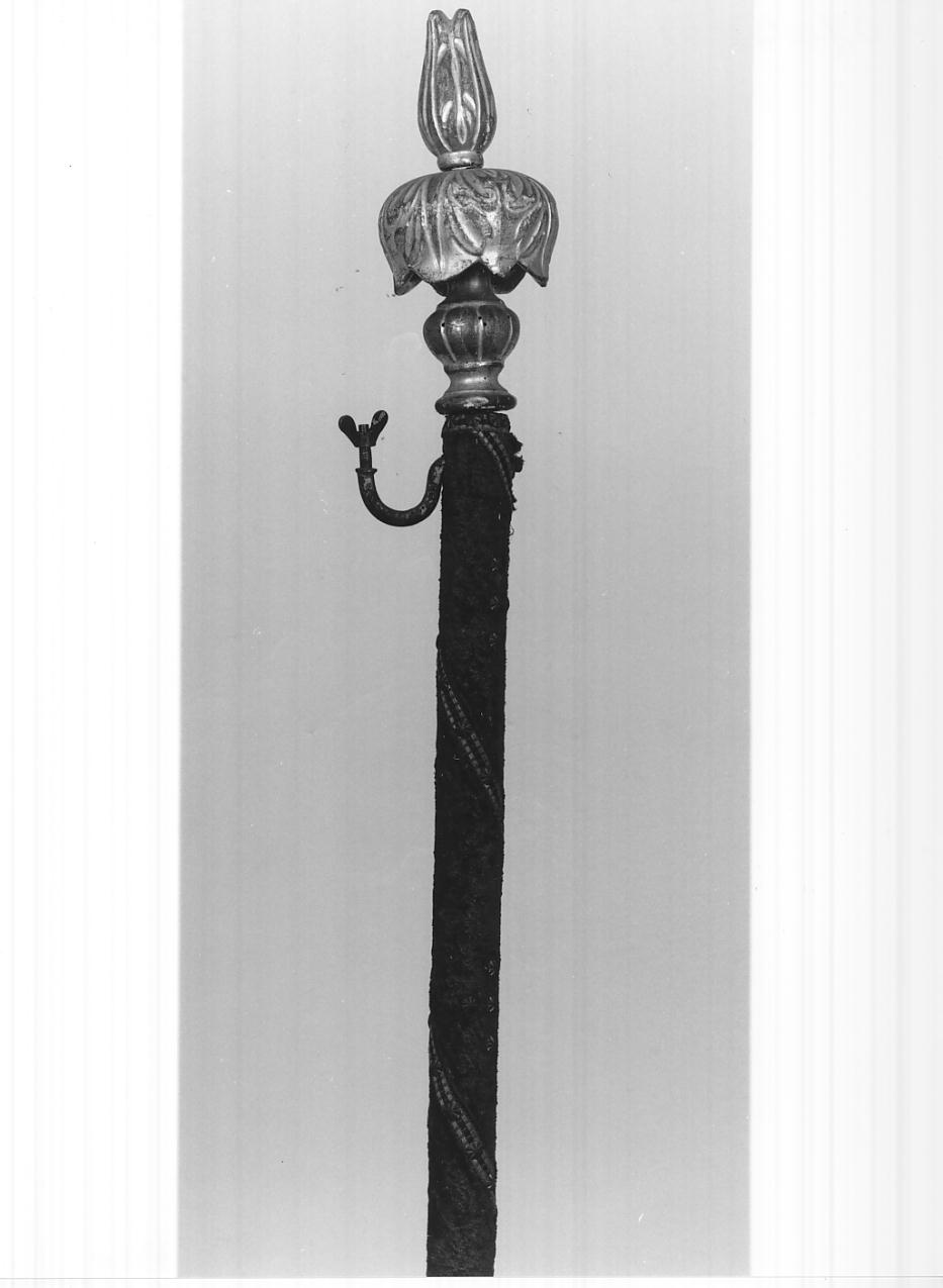 asta di baldacchino processionale, serie - ambito lombardo (seconda metà sec. XIX)