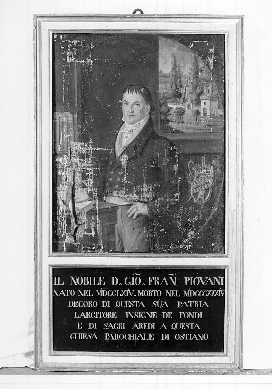 ritratto di Giovan Francesco Piovani (dipinto, opera isolata) - ambito lombardo (prima metà sec. XIX)