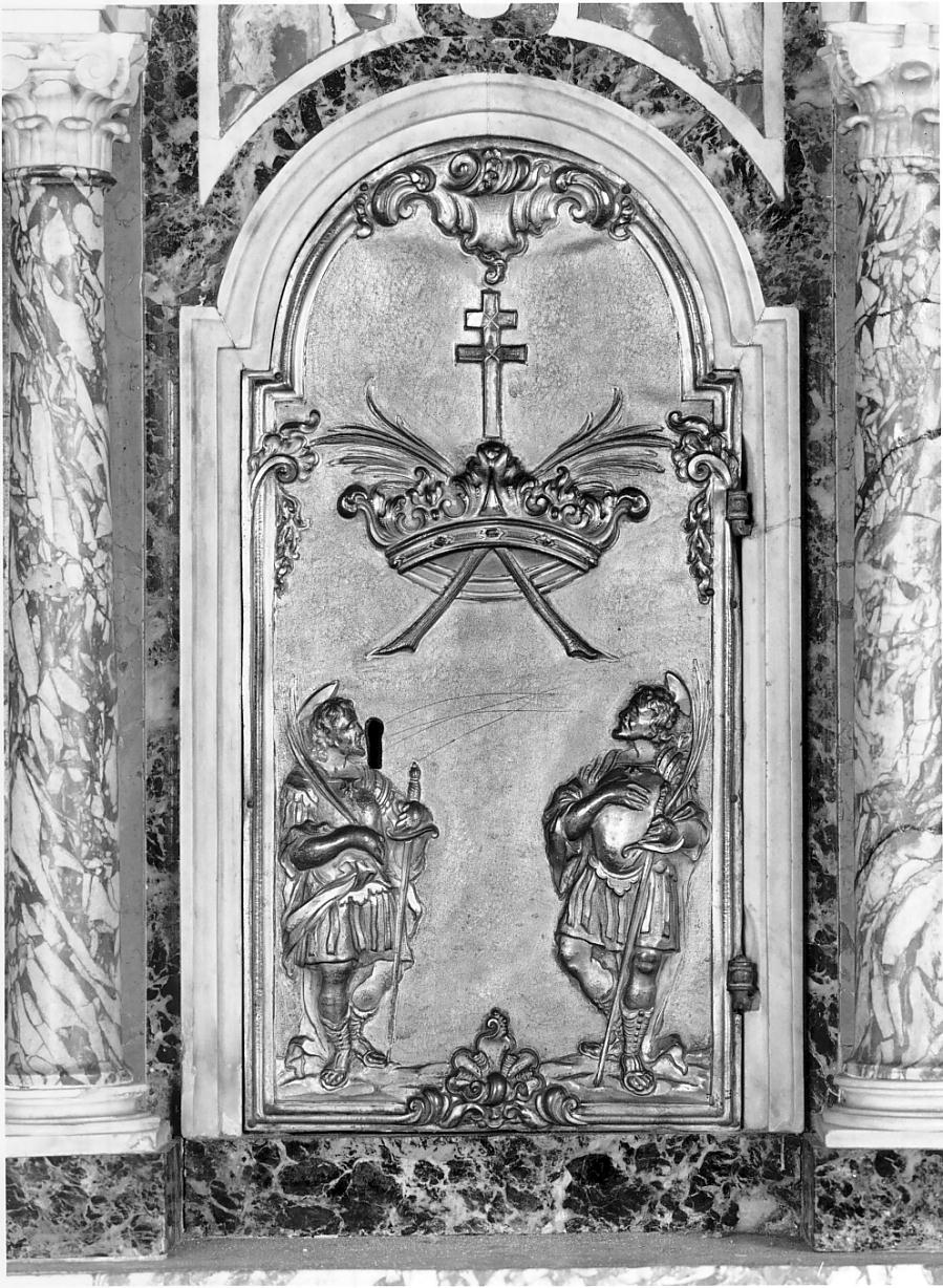 sportello di tabernacolo, elemento d'insieme - ambito bresciano (prima metà sec. XVIII)