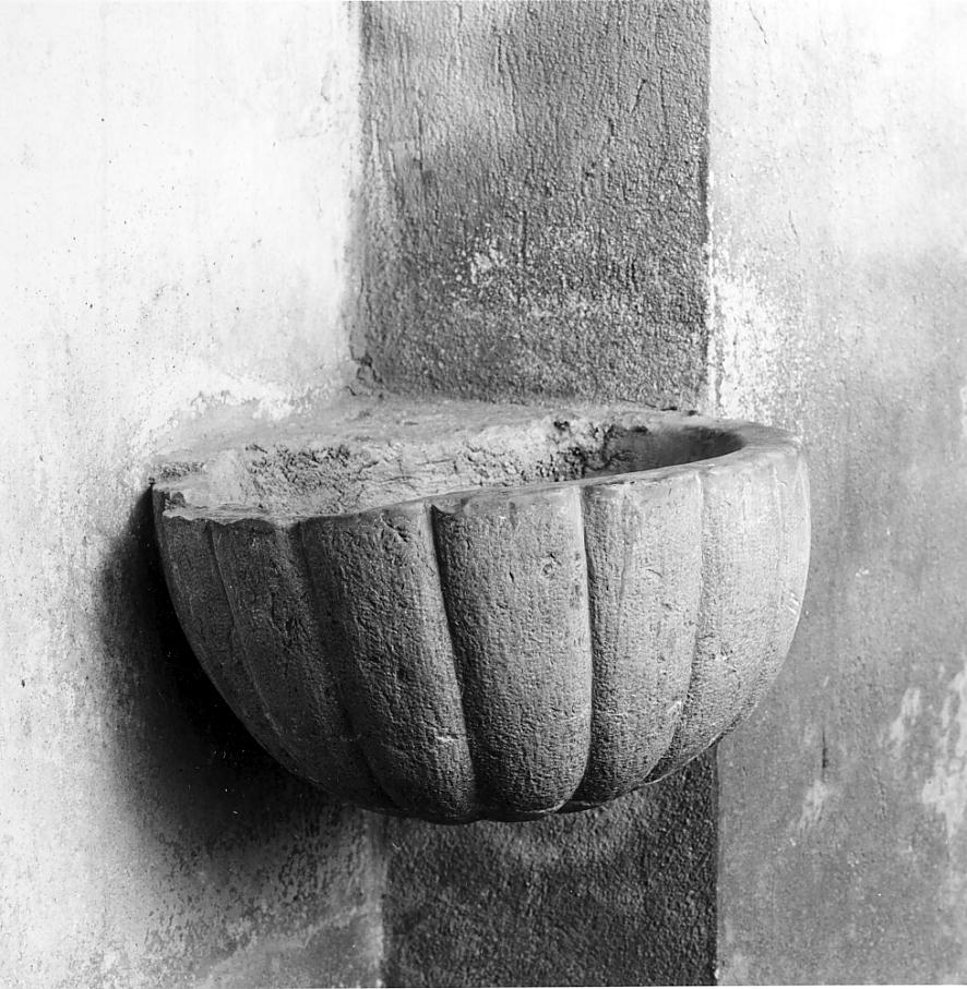 acquasantiera da parete, opera isolata - ambito cremonese (seconda metà sec. XVIII)