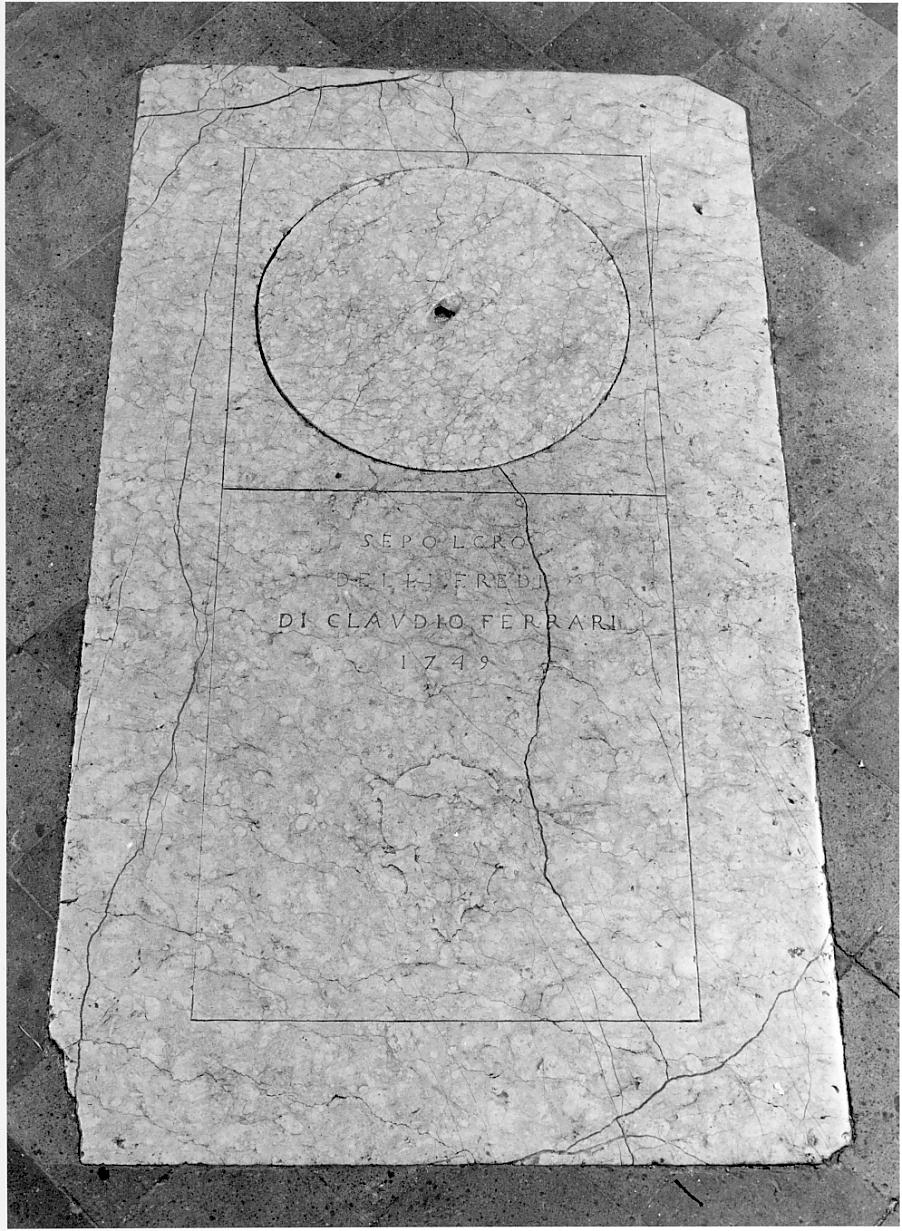 lapide, opera isolata - ambito cremonese (prima metà sec. XVIII)