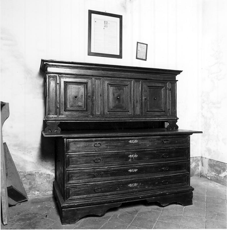 mobile da sacrestia, opera isolata - ambito lombardo (prima metà sec. XVIII)