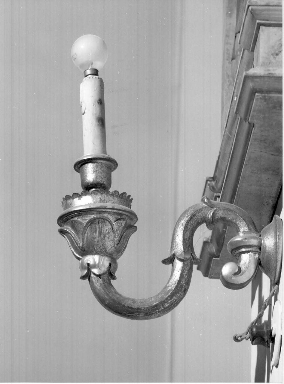 candeliere da parete, serie - bottega mantovana (fine sec. XIX)