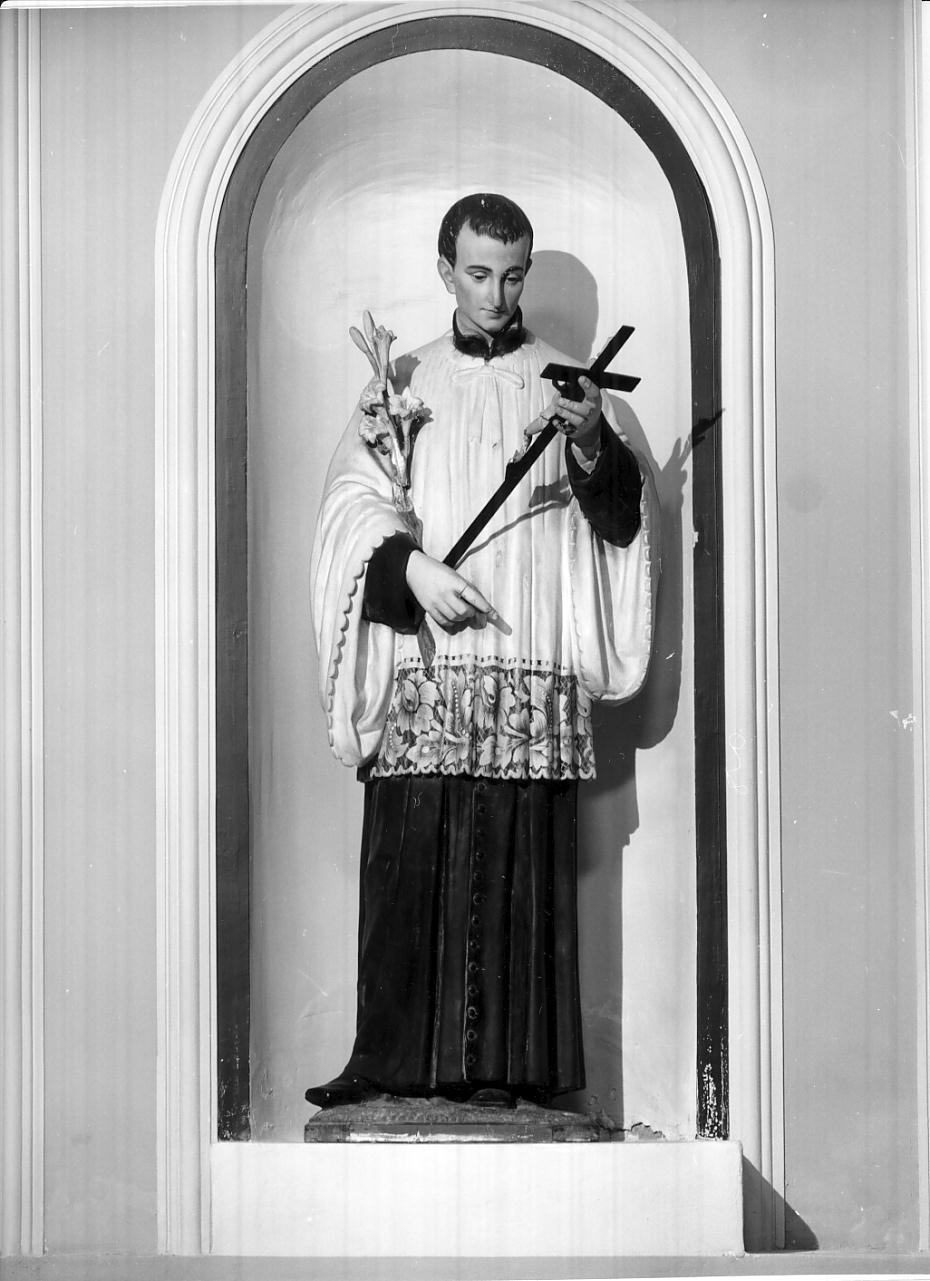 San Luigi Gonzaga (statua, opera isolata) - ambito romano (secondo quarto sec. XX)