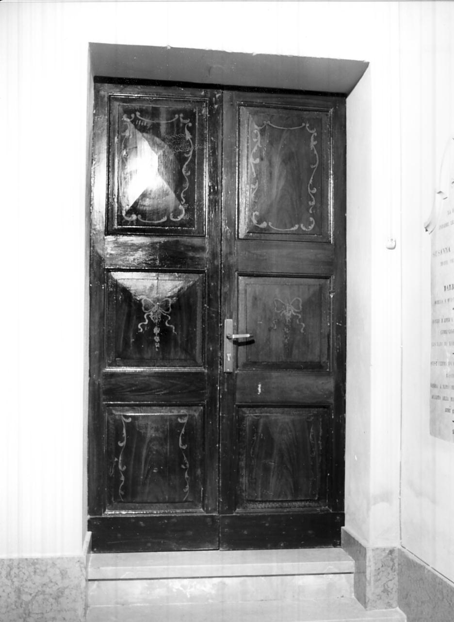 porta - a due battenti, opera isolata - bottega mantovana (terzo quarto sec. XIX)