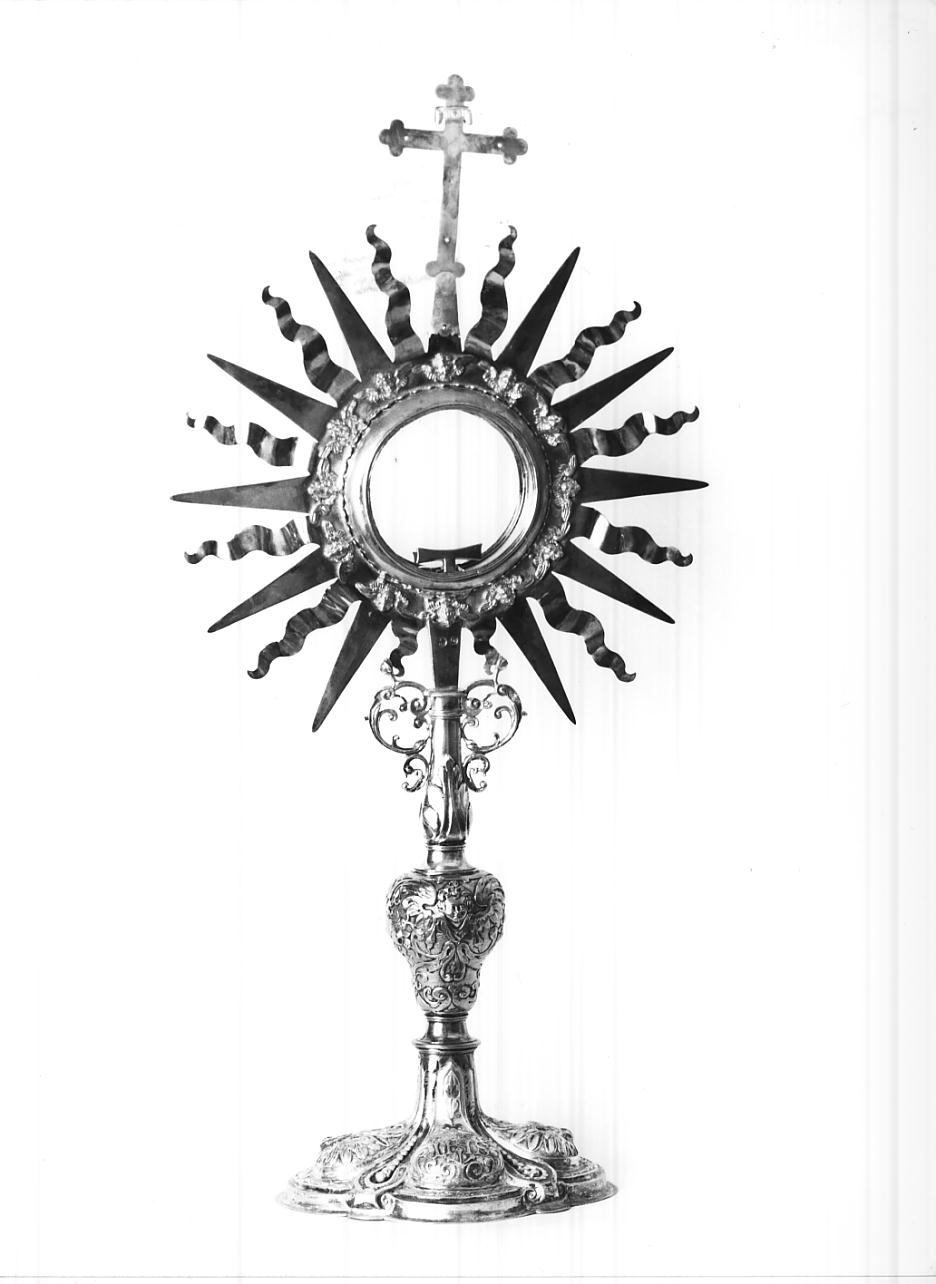 ostensorio - a raggiera, opera isolata - ambito veneto (?) (seconda metà sec. XVII)