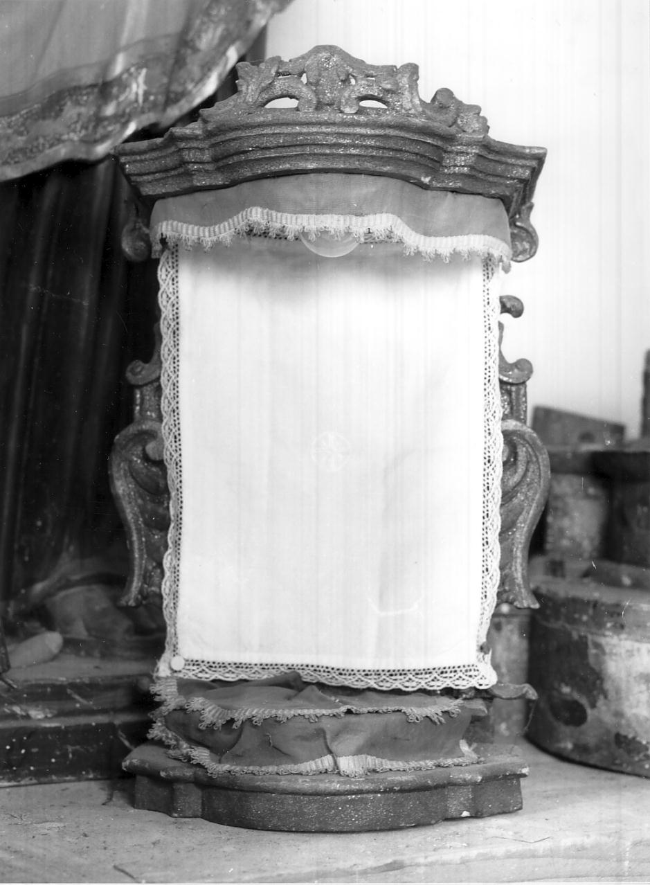 tronetto per esposizione eucaristica, opera isolata - bottega mantovana (seconda metà sec. XIX)