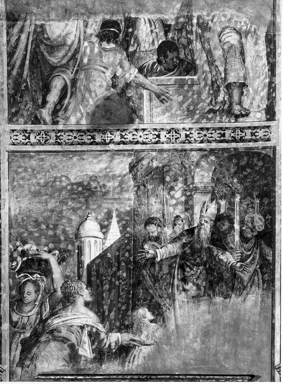 (?)/ Presentazione di Maria Vergine al tempio (dipinto, elemento d'insieme) - ambito bresciano (ultimo quarto sec. XVI)