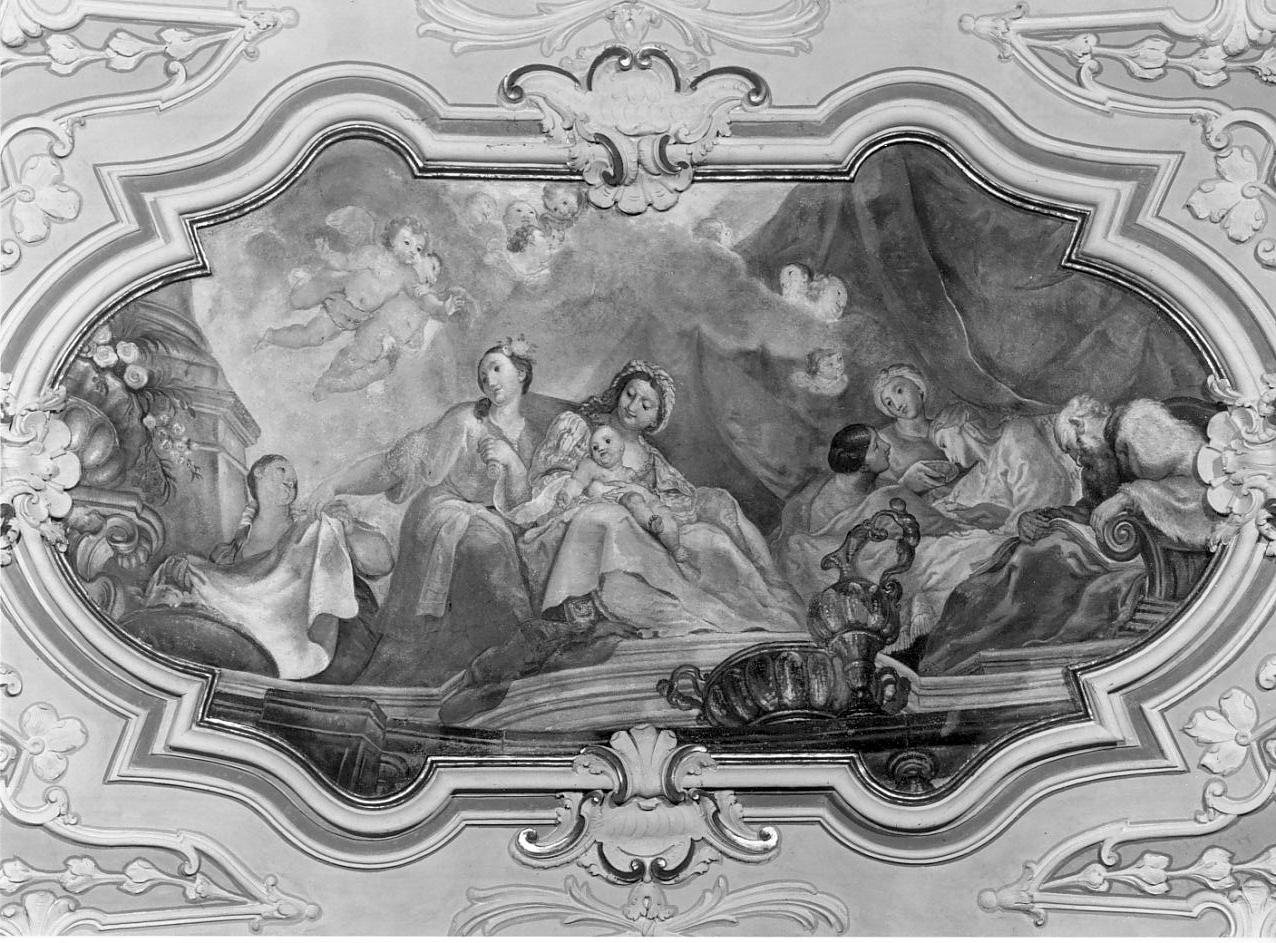 nascita di Maria Vergine (dipinto, elemento d'insieme) - ambito bresciano (metà sec. XVIII)