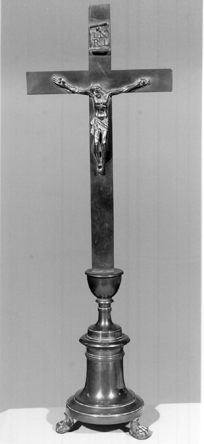 croce d'altare, opera isolata - ambito lombardo (seconda metà sec. XIX)