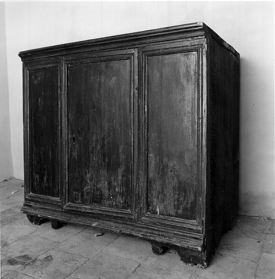 credenzina, opera isolata - ambito cremonese (seconda metà sec. XVII)