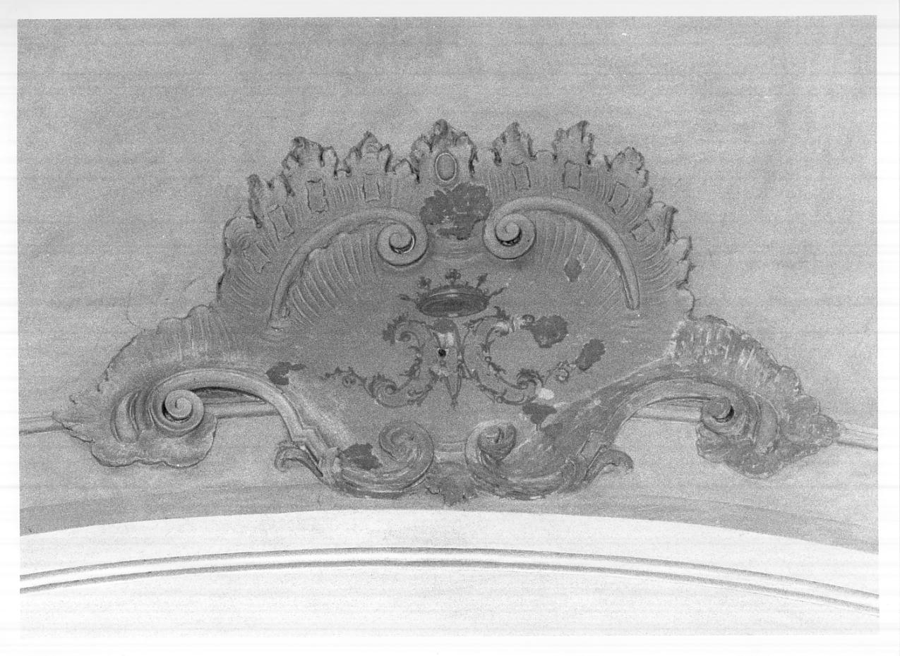 monogramma mariano (medaglione, elemento d'insieme) di Terzani Davide, Rocca Bortolo (sec. XVIII)