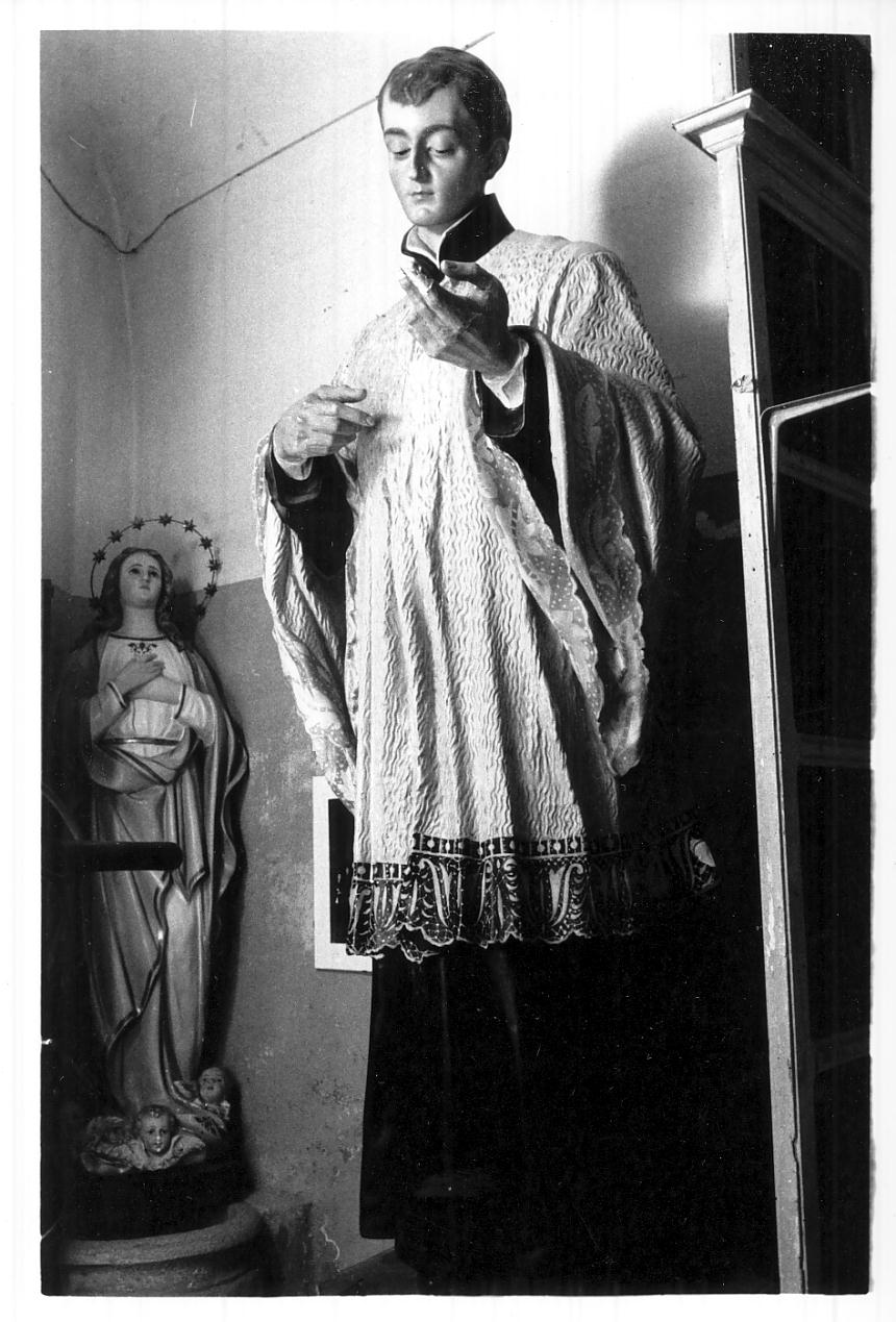 San Luigi Gonzaga (statua, opera isolata) di Rosa Zanasio ditta (secondo quarto sec. XX)