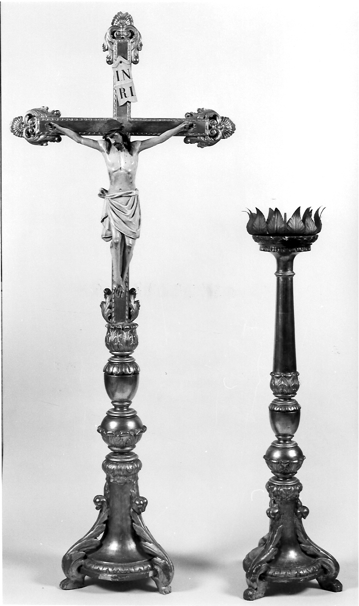 servizio d'altare, insieme - ambito bresciano (seconda metà sec. XIX)