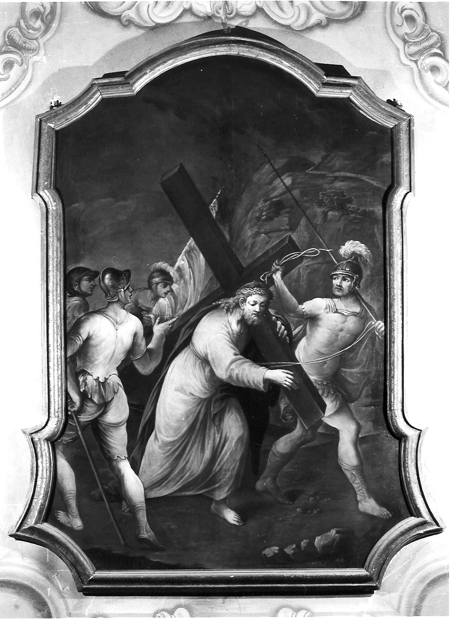 salita di Cristo al monte Calvario (dipinto, opera isolata) di Fali Giuseppe (sec. XVIII)